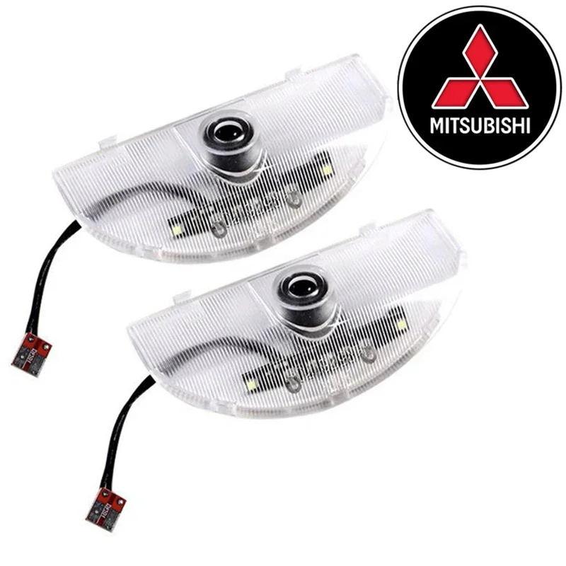 

2PCS Led Car Door Shadow Projector Welcome Light Lamp for Mitsubishi Pajero 2008-2020 Grandis 2009 Auto Parts Accessories GRANDIS