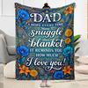 Love You Dad Blanket Blanket Comfortable Great for Bed Livingroom Sofa for All Seasons Warmthful Decor Unique Gift for Family and Friends Camping