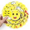 50 Smiley Face Stickers: Creative, Cute, Waterproof Decorations for Diaries, Luggage, and Cars