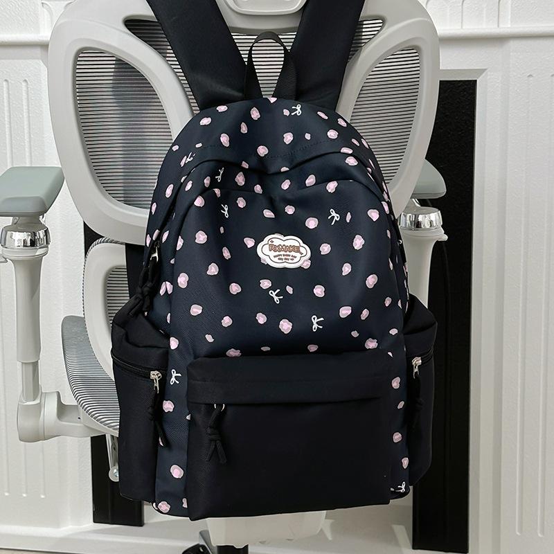 Japanese Style Girly Backpack for Female College Students, High-Value Large Capacity Niche Backpack for Middle and High School S