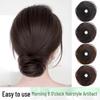 Bird's Nest Hair Bun Wig Tie for Women - Easy Retraction & Thickening, Fluffy & Realistic Bun Cover