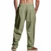 Men's Loose Linen Casual Minimalist Trendy Wide Leg Beach Sports Pants