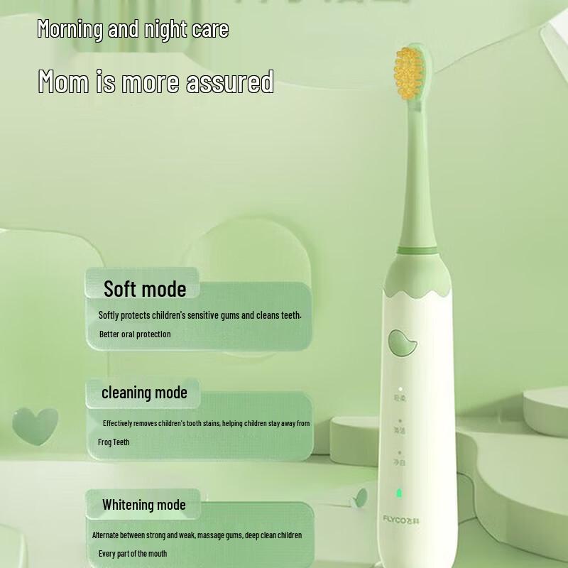 FLYCO FT7110 Kids Sonic Electric Toothbrush CN plug (adapter included)