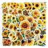 55 Autocollants de Plantes et Tournesols Dessinés: Parfait pour décorer les carnets, les gourdes et les ordinateurs. Imperméable et Durable !