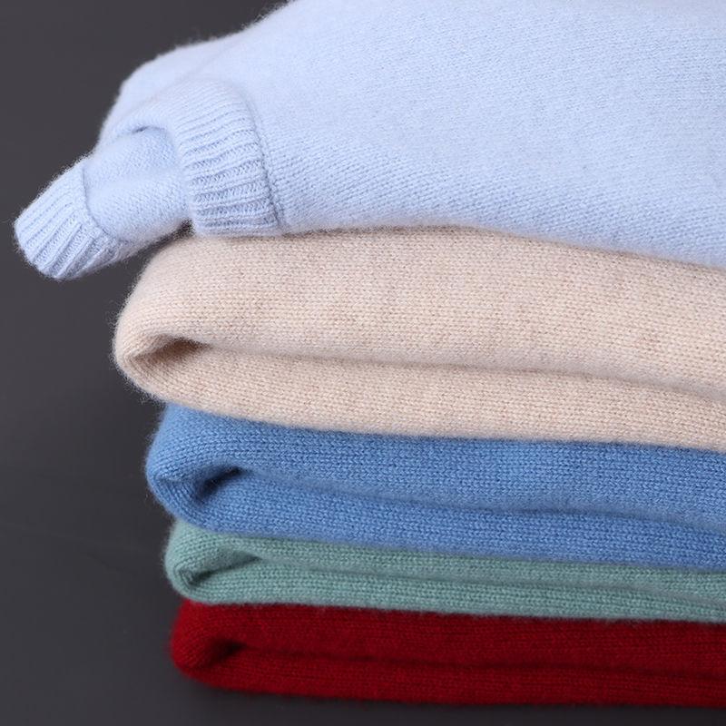 Kaschmirpullover Rundhalsausschnitt Herren Locker Übergroß M-4XL Gestricktes Unterteil Herbst Winter Lässig Herren Oberteil