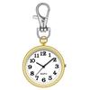 Watch Keychain Circular Dial High Precision Quartz Movement Pointer Silent Watch Compact Hook Keyring Watch