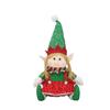 Christmas Fabric Lying Telescopic Sleigh Elf Doll Christmas Party Gift Decorative Supplies Ornaments