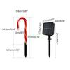 24TE Christmas Candy Cane Lights Set Led Solar or Battery Powered Light Landscape