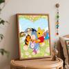 Disney Winnie the Pooh and Friends Flowers Oil Paint By Numbers Hand Painting Kit. Home Decor Gift