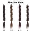 ??????Synthetic Long Braided Ponytail Extension Rubber Band Ponytail High Temperature Fiber For Women Party Wear KTB