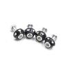 ACROPIX License Bolt Screws, Rear License Plate Bolt Nut Screws, Universal Car Motorcycle Black Screw Thread Diameter 6mm 4pcs