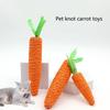 Katzen und Haustiere Sprachspielzeug Karotten Selbstaufregende Zahnpflege-Sticks Feder-Spielzeug für Katzen Bissfeste Haustierbedarf