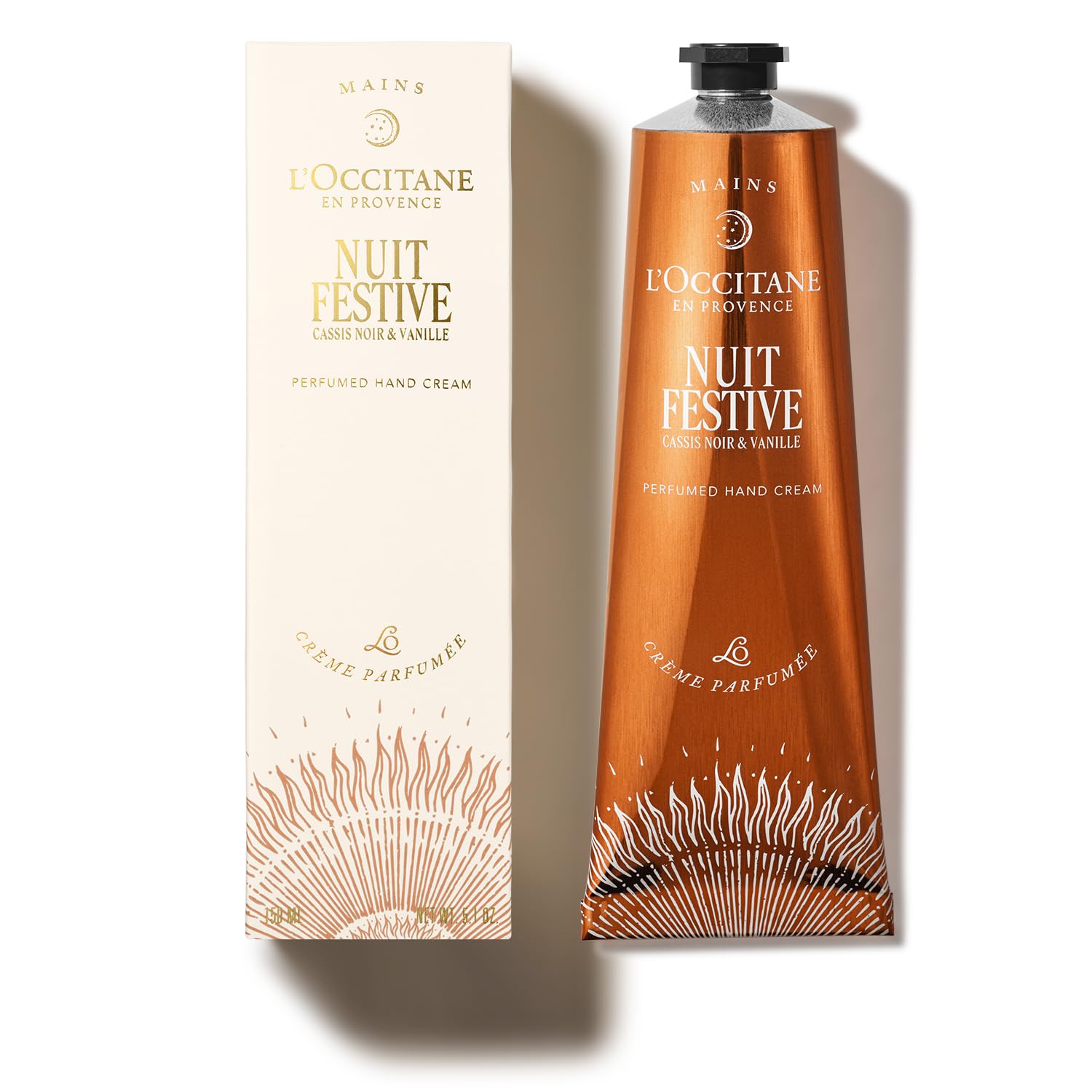 LOCCITANE Nuit Festive Perfumed Hand Cream 150mL Large Size Birthday Present Gift Women Men Popular Holiday Set Moisturizing