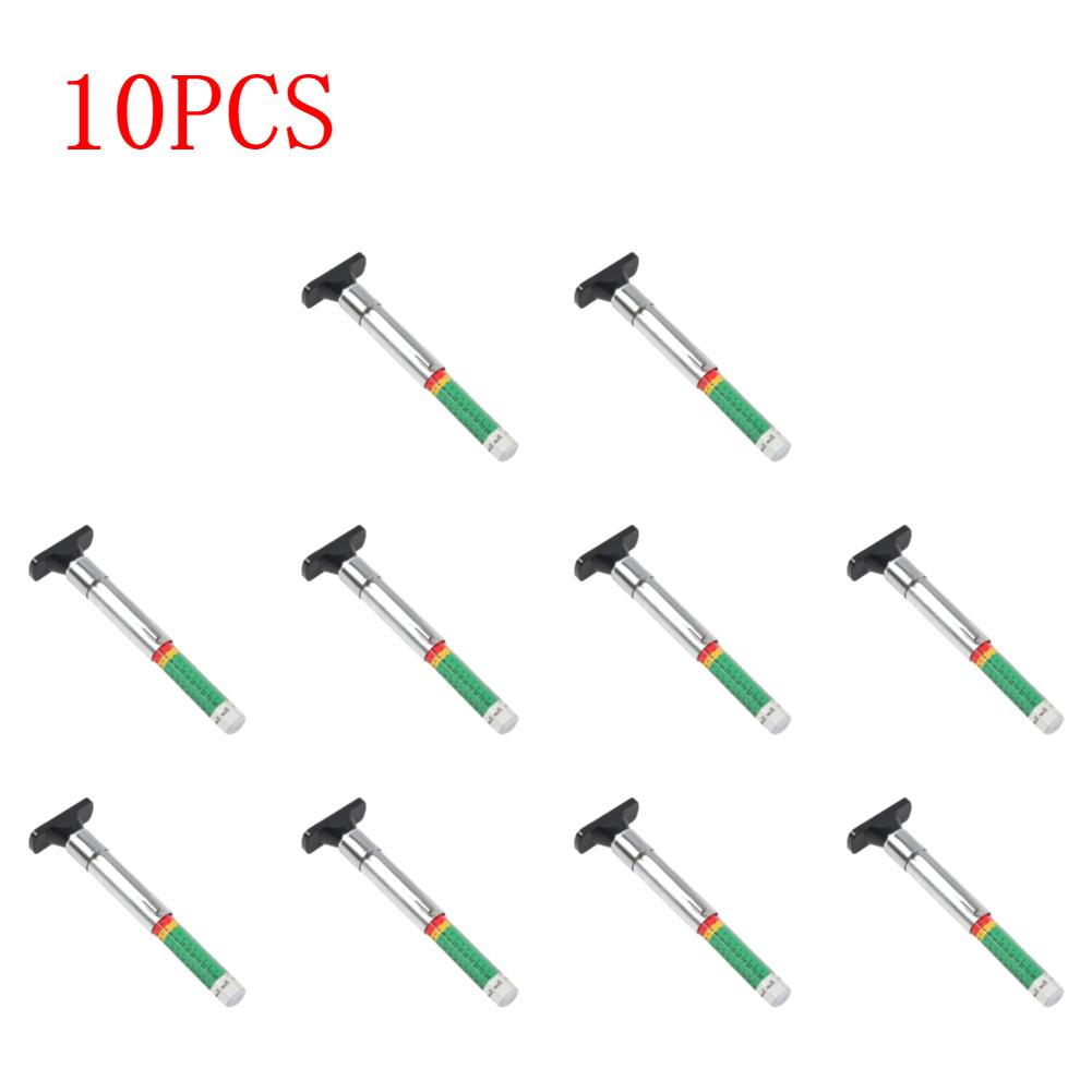 1-10PCS 25mm Car Tyre Tire Tread Depth Gauge Meter Caliper Thickness Gauges Monitoring System Tire Wear Detection Measuring Tool