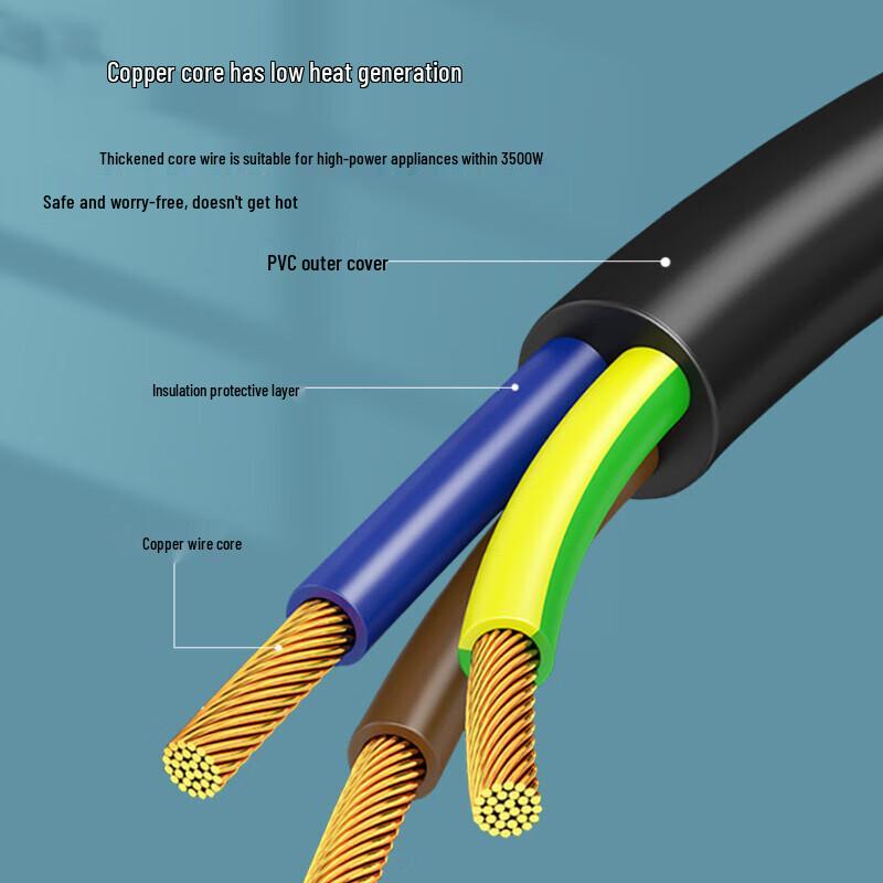 Qantop 10A C13 Power Cord