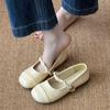 French Mary Jane Shoes Girl 2025 New Summer Fairy Wind Soft-soled Doudou Shoes with Skirt Shallow Mouth Flat-soled Single Shoes