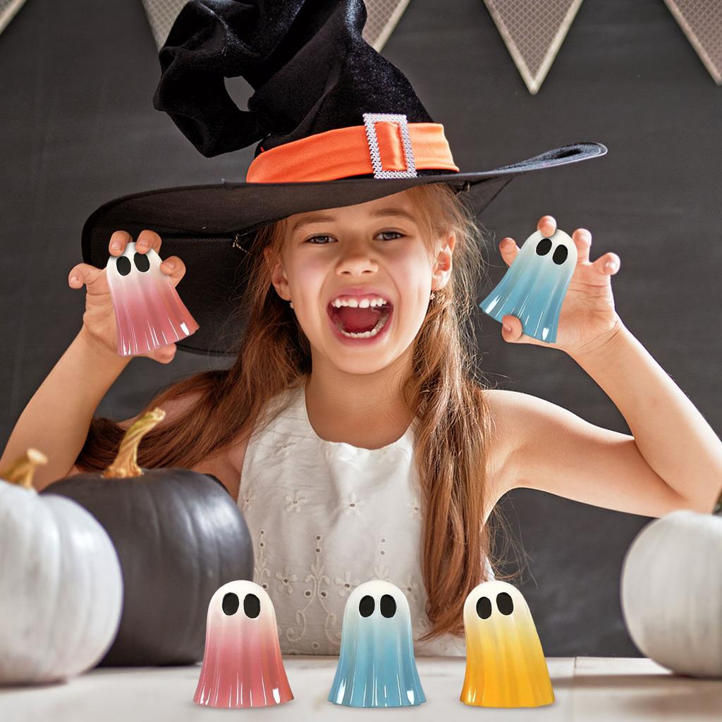 3pc Cute Halloween Decor,Spooky Tabletop Figurines,Holiday Decorations,Holiday Gifts For Friends