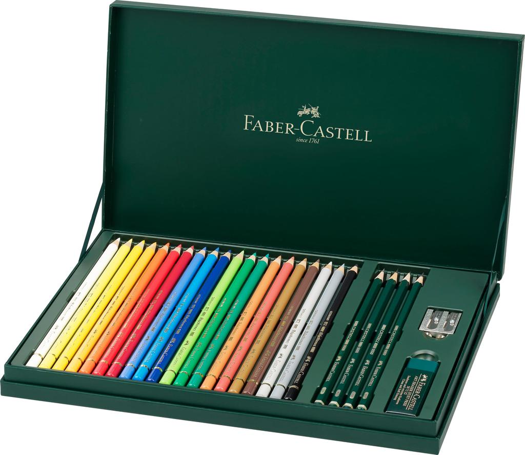 Polychromos Colored Pencils 20 Colors Set Accessory Gift Set 210051 Japanese Faber-Castell [Genuine Product]