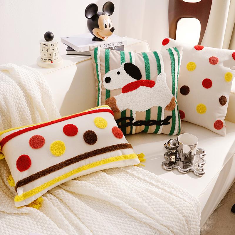 Blanket Cute Headboard Cushion Throw Pillow Cover Children's Throw Pillow for Decoration Cartoon Living Room Sofa Throw