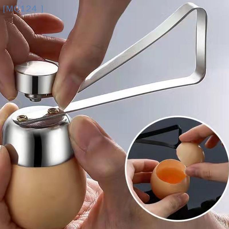 NEW Eggshell Topper Cutter Stainless Steel Egg Cracker Opener Remover Stonego Kitchen Tools