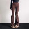 Womens High-Waisted Yoga Pants Wide-Leg Flared Leggings Workout Gym Fitness Casual Wear