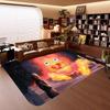 Fire Demon C-Calcifer Floor Mat Rectangle Anti-slip Home Soft Badmat Front Door Indoor Outdoor Mat Welcome Doormat