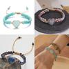 Handmade Heartshaped Bracelet Gemstone For Summer Fashion