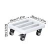 Universal Flower Pot Wheels square Metal Tray Heavy Duty Flower Pot Rack Plant Movable Rolling Potted Plant Stand With Rollers