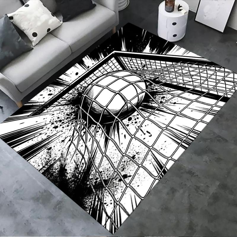 

2025 New Soccer and basketball Carpet Rug for Living Room Bedroom Home Sofa Decoration,Kids play Non-slip Floor Mat 40x60cm( 15x23in )