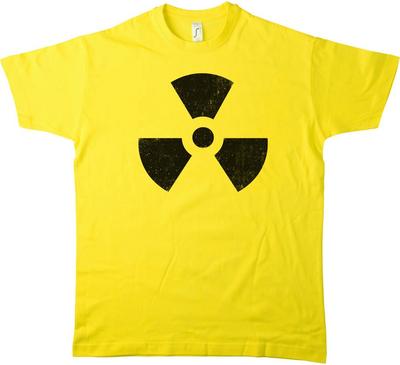 T-SHIRT SYMBOLE VINTAGE RADIOACTIF - Big Radiation Bang Strahlung Logo Theory