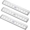 3 Pack Upgraded Rechargeable 10 Led Magnetic Motion Sensor Light CUU