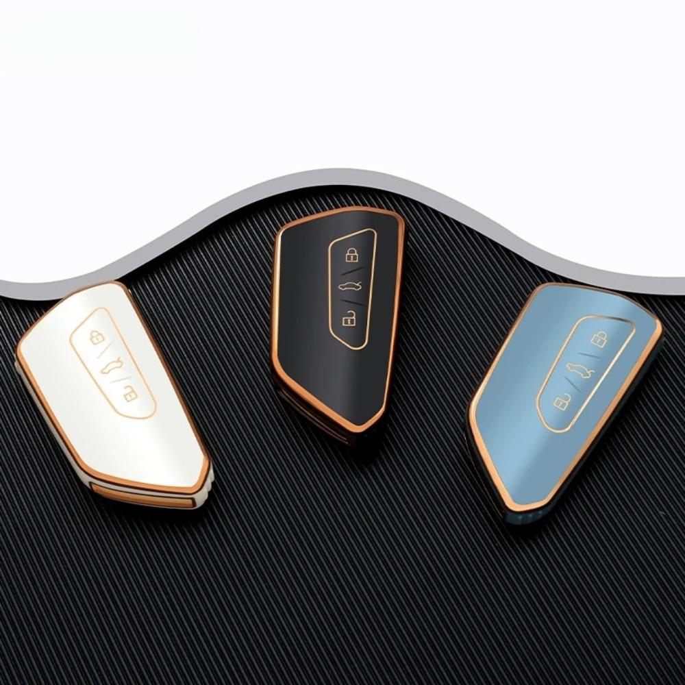 Fashion TPU Car Key Case Cover Shell Fob for Volkswagen VW Golf 8 MK8 ID-4 ID-6 for Skoda Octavia A8 for Seat Leon FR MK4 Cupra