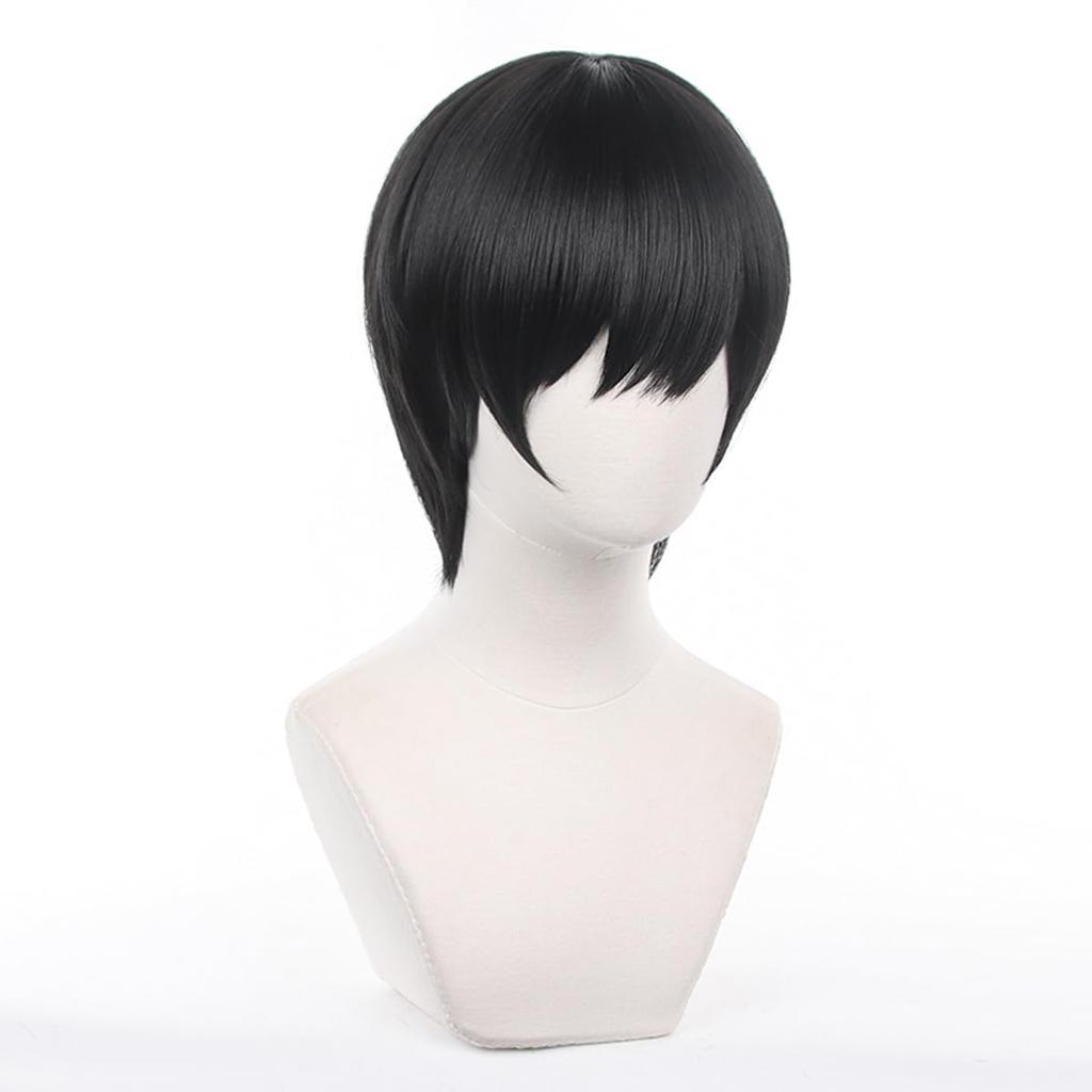 Hirofumi Yoshida Cosplay Wig, Heat-Resistant Wig with Wig Net, Perfect for Christmas, Halloween, Parties, Cultural Festivals, School Festivals, and Ph