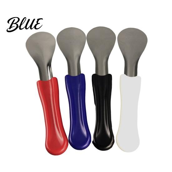 Farbe Eiscreme Dessert Werkzeug Edelstahl Schaufel Stahl Spachtel 304 Rosenform mit Anti-Rutsch-Griff Löffel Design für