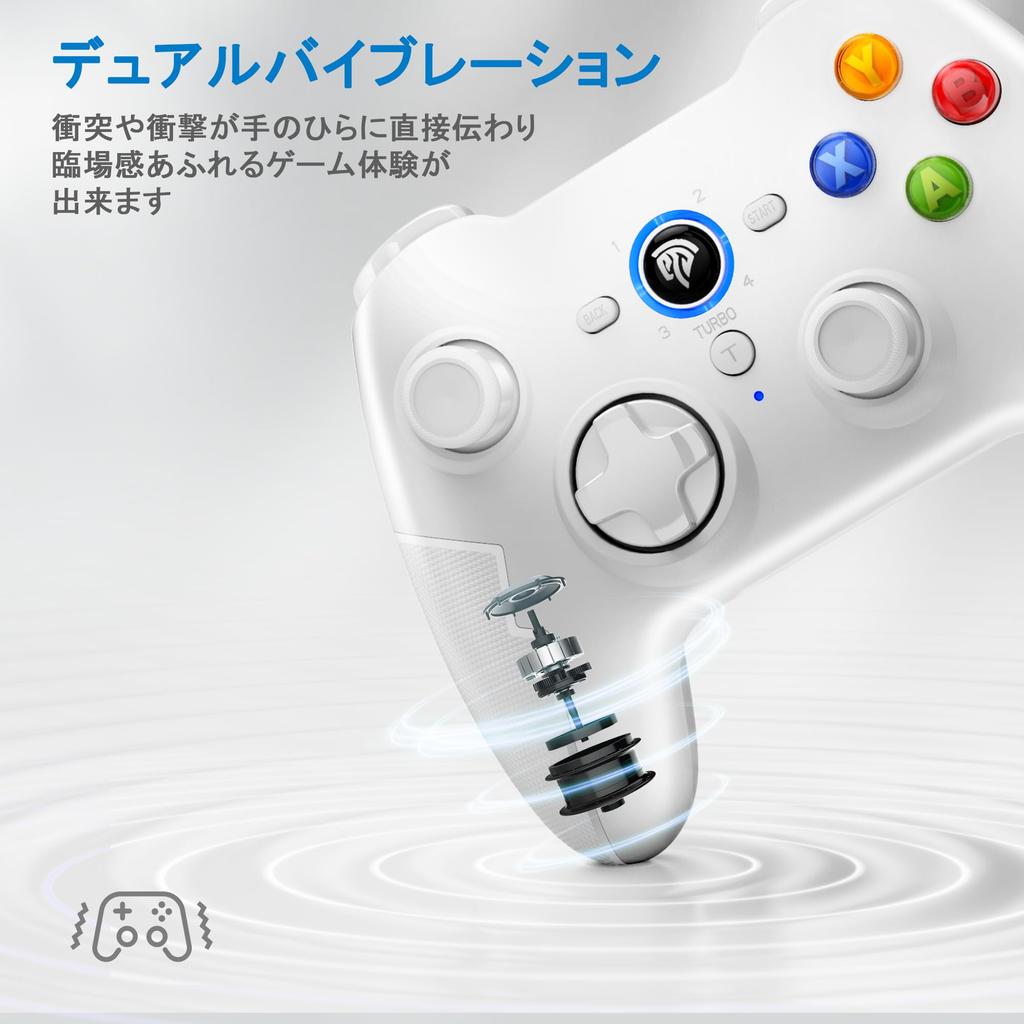 EasySMX 9013Pro Wireless Game Controller with Hall Effect Bluetooth Controller Gamepad for Windows Android Phone TV Stem and Comfortable Design