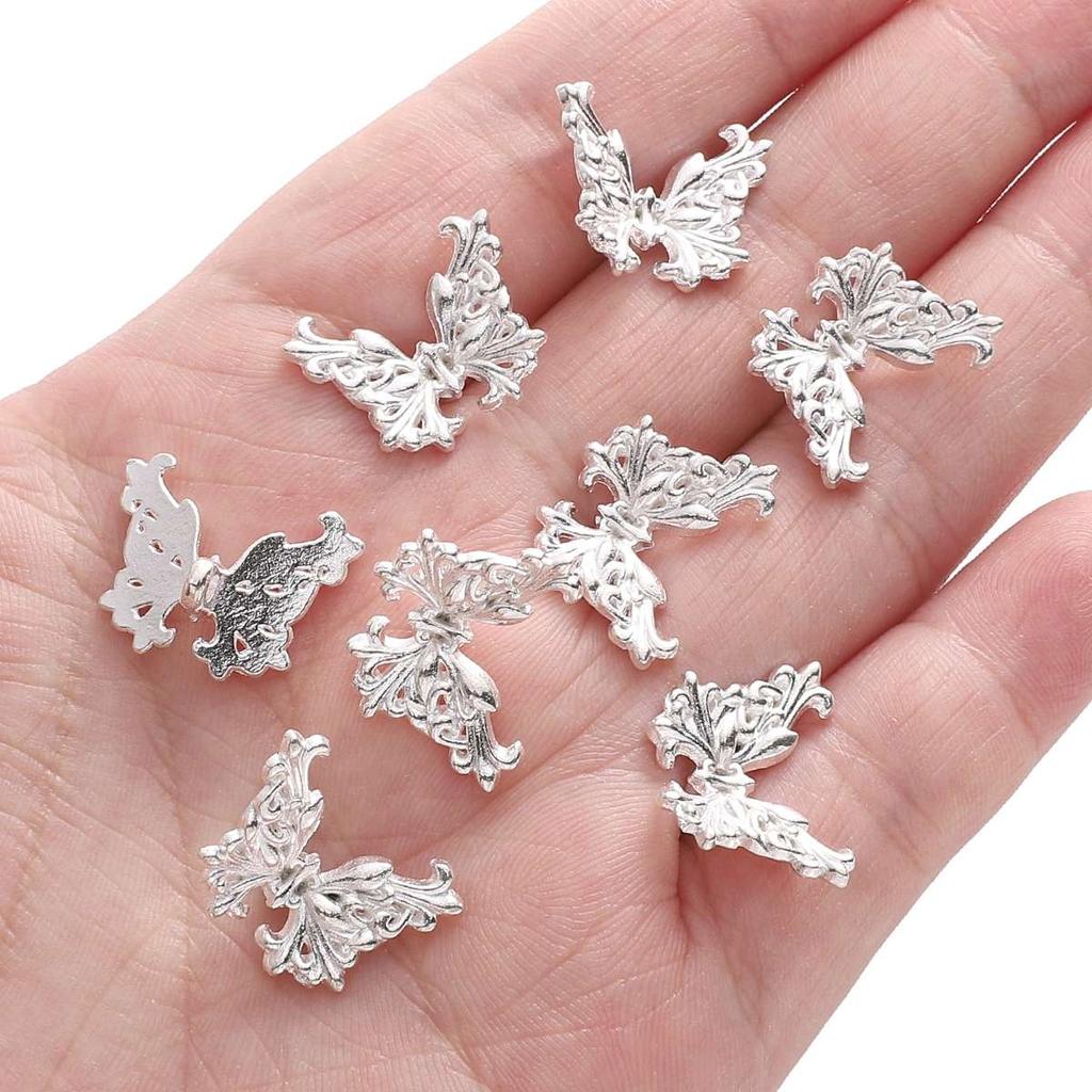 Silver Butterfly Accessories Alloy Butterfly Flower Half Bracelet Diy Accessories Chinese Style DIY Bracelet Bracelet Jewelry
