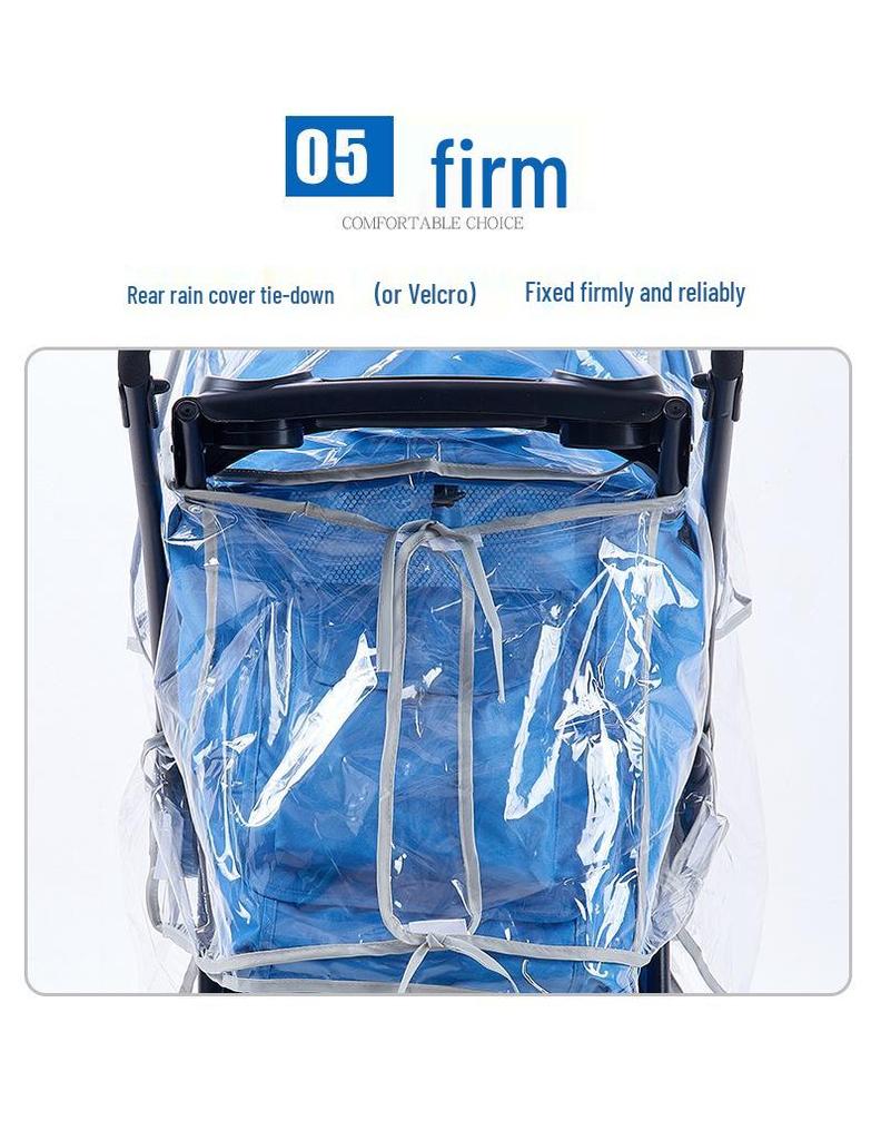 Universal Windproof Stroller Canopy: Baby Rain and Sun Shield Cover