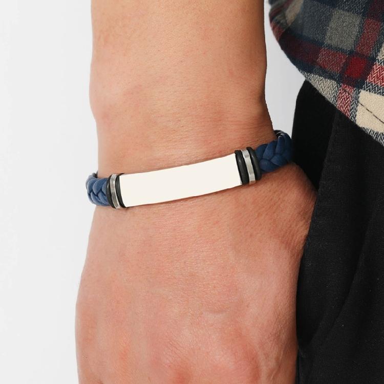 Adjustable Leather Rope Bracelet Hand Woven Bangle Unisex Wrist Chain Ornament