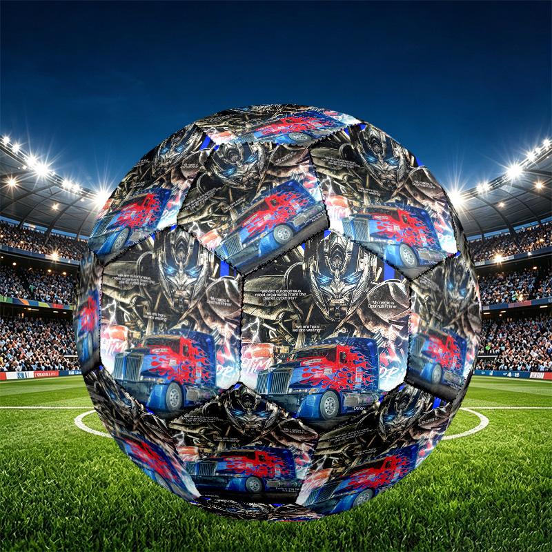 Transformers Print Size 5 Soccer Ball, PU Wear Resistant Football for Match Training and Daily Practice, Birthday Gift for Soccer Fans
