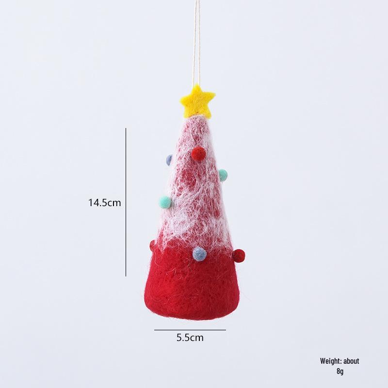 New Year Mini Felt Christmas Tree Desktop Ornament Pendant
