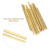 19 Pcs Brass Frets Wire Fretwires Repair Replacement Parts for Classical Acoustic Guitars