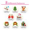 2025 Christmas Sticker Roll 500Pcs/set Envelopes And Gift Wrapping Decal Roll For Envelope Seal New Year Decoration