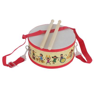 Mini Wooden Handheld Hand Drum Musical Percussion Instrument Child Toy Gift