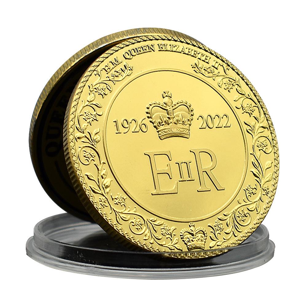 Reine d'Australie, Pièces de la Reine Elizabeth II, 1926-2022, Emblème de l'Angleterre, Médaille Métallique