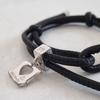 MOI Studio Bread Clip Cham Leather Knot Bracelet