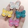Neue 30*23mm AB farbe Harz Schmetterling Strass diy haar zubehör Flache rückseite Sammelalbum Flache rückseite hochzeit dekoration 10 teile/los