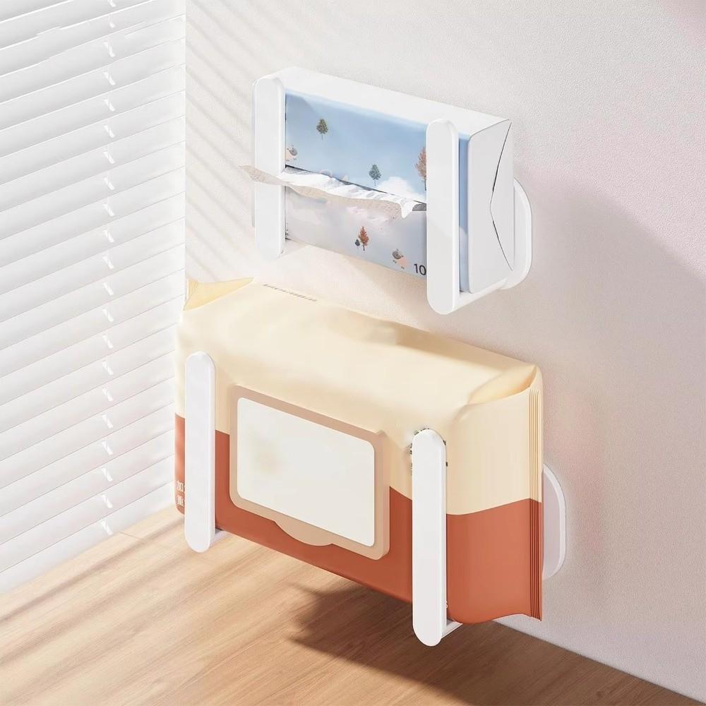2Pcs Stable Paper Towel Holder Stretchable Hat Storage Holder Wet Wipes Storage Rack Dorm