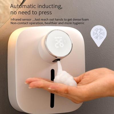 Electric Foam Liquid Soap Dispenser Wall Mounted Automatic Smart Induction Foam Hand Washing Machine USB Charging ZPG