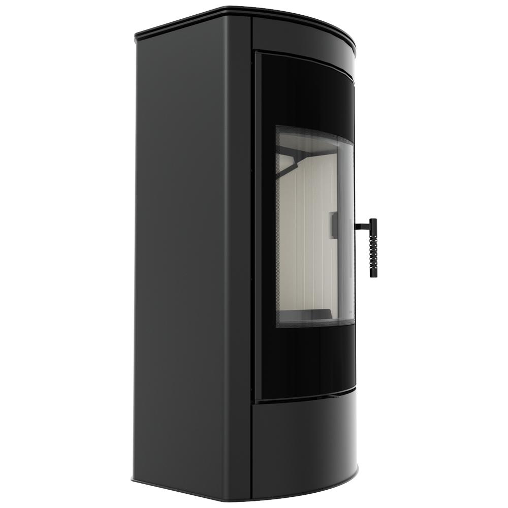 Wood Burning Steel Stove KRATKI TITAN Panorama Ø 150 11 kW