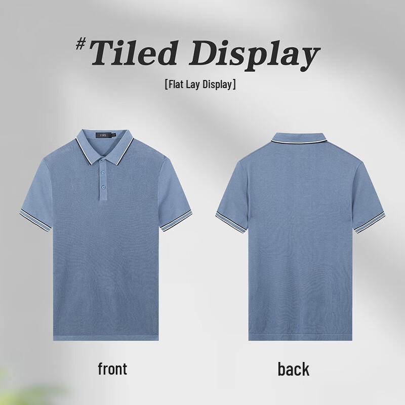 Shanshan Men's Cool-Touch Silk Blend Business Casual Polo